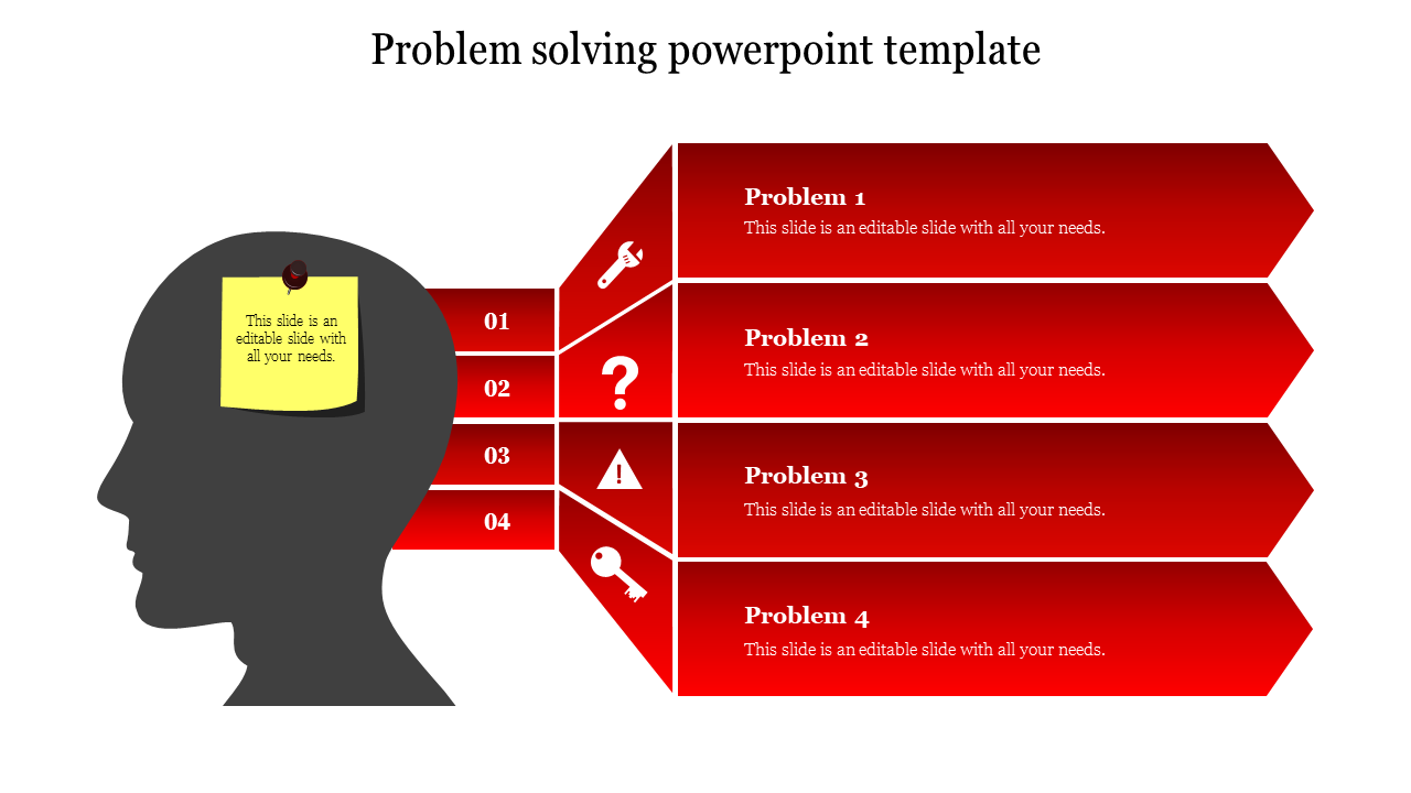Free - Best Problem Solving Powerpoint Template Arrow Model